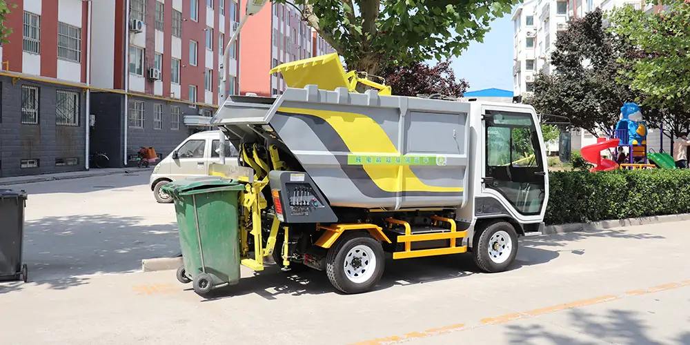 垃圾車_后裝式垃圾車_掛桶垃圾車_，小型垃圾車