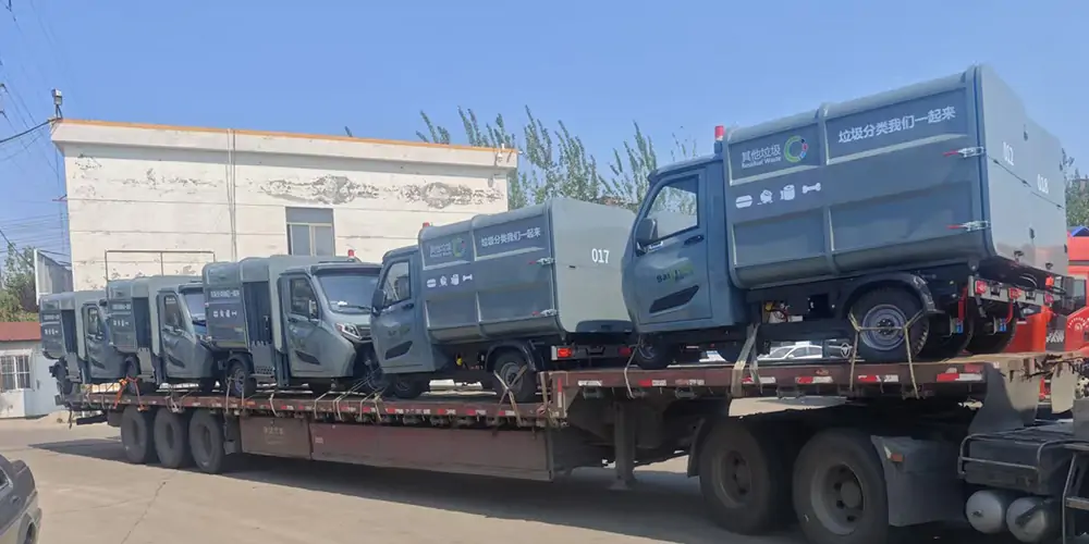 新能源側裝式垃圾清運車，側裝垃圾車，垃圾車，新能源垃圾車